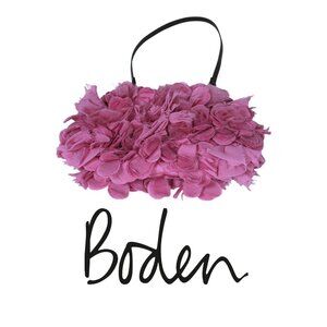 Boden Magenta Petal Purse with Detachable Handle